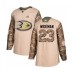 Men Anaheim Ducks #23 Chris Wideman Authentic Camo Veterans Day Practice Hockey Stitched Jersey