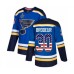 Men St. Louis Blues #30 Martin Brodeur Authentic Blue USA Flag Fashion 2019 Stanley Cup Final Bound Hockey Jersey