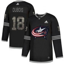 Men Adidas Columbus Blue Jackets #18 Pierre-Luc Dubois Black Authentic Classic Stitched NHL Jersey