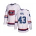 Men Montreal Canadiens #43 Jordan Weal Authentic White 2017 100 Classic Hockey Stitched Jersey