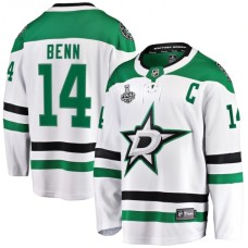 Men Dallas Stars #14 Jamie Benn Fanatics Branded White 2020 Stanley Cup Final Bound Away Player Breakaway Stitched Jersey