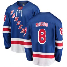 Men New York Rangers #8 Cody McLeod Fanatics Branded Royal Blue Home Breakaway NHL Jersey