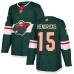 Men Adidas Minnesota Wild #15 Matt Hendricks Premier Green Home NHL Jersey