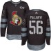 Men Adidas Ottawa Senators #56 Magnus Paajarvi Authentic Black 1917-2017 100th Anniversary NHL Jersey