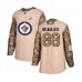 Men Winnipeg Jets #88 Nathan Beaulieu Authentic Camo Veterans Day Practice Hockey Stitched Jersey