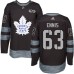 Men Adidas Toronto Maple Leafs #63 Tyler Ennis Authentic Black 1917-2017 100th Anniversary NHL Jersey