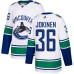 Men Adidas Vancouver Canucks #36 Jussi Jokinen Authentic White Away NHL Jersey