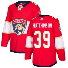 Men Adidas Florida Panthers #39 Michael Hutchinson Premier Red Home NHL Jersey