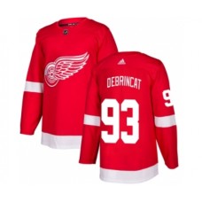 Men Detroit Red Wings #93 Alex DeBrincat Red Stitched Jersey