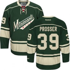 Men Reebok Minnesota Wild #39 Nate Prosser Premier Green Third NHL Jersey