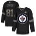 Men Adidas Winnipeg Jets #81 Kyle Connor Black Authentic Classic Stitched NHL Jersey