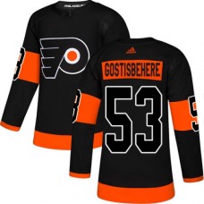 Men Adidas Philadelphia Flyers #53 Shayne Gostisbehere Premier Black Alternate NHL Jersey