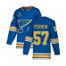 Men St. Louis Blues #57 David Perron Authentic Navy Blue Alternate 2019 Stanley Cup Champions Hockey Jersey