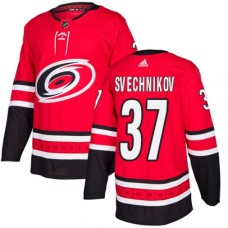 Men Adidas Carolina Hurricanes #37 Andrei Svechnikov Premier Red Home NHL Jersey