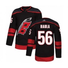 Men Carolina Hurricanes #56 Erik Haula Authentic Black Alternate Hockey Stitched Jersey