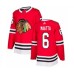 Men Chicago Blackhawks #6 Olli Maatta Authentic Red Home Hockey Stitched Jersey