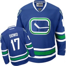 Men Reebok Vancouver Canucks #17 Nic Dowd Authentic Royal Blue Third NHL Jersey