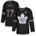 Men Adidas Toronto Maple Leafs #17 Wendel Clark Black Authentic Classic Stitched NHL Jersey