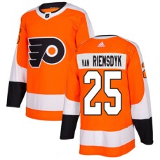 Men Adidas Philadelphia Flyers #25 James Van Riemsdyk Premier Orange Home NHL Jersey