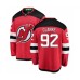 Men New Stitched Jersey Devils #92 Graeme Clarke Fanatics Branded Red Home Breakaway Hockey Stitched Jersey