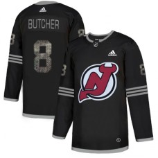 Men Adidas New Jersey Devils #8 Will Butcher Black Authentic Classic Stitched NHL Jersey