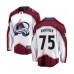 Men Colorado Avalanche #75 Justus Annunen Authentic White Away Fanatics Branded Breakaway NHL Jersey