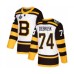 Men Boston Bruins #74 Jake DeBrusk Authentic White Winter Classic 2019 Stanley Cup Final Bound Hockey Jersey