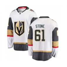 Men Vegas Golden Knights #61 Mark Stone Authentic White Away Fanatics Branded Breakaway Hockey Stitched Jersey