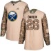 Men Adidas Buffalo Sabres #26 Rasmus Dahlin Authentic Camo Veterans Day Practice NHL Jersey