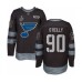 Men St. Louis Blues #90 Ryan O'Reilly Authentic Black 1917-2017 100th Anniversary 2019 Stanley Cup Final Bound Hockey Jersey