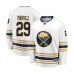 Men Buffalo Sabres #29 Jason Pominville Fanatics Branded White 50th Season Breakaway Hockey Stitched Jersey