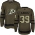 Men Adidas Anaheim Ducks #39 Joseph Blandisi Authentic Green Salute to Service NHL Jersey