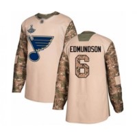 Men St. Louis Blues #6 Joel Edmundson Au...