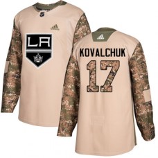 Men Adidas Los Angeles Kings #17 Ilya Kovalchuk Camo Authentic 2017 Veterans Day Stitched NHL Jersey