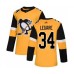 Men Pittsburgh Penguins #34 Nathan Legare Authentic Gold Alternate Hockey Stitched Jersey