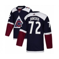 Men Colorado Avalanche #72 Joonas Donskoi Authentic Navy Blue Alternate Hockey Stitched Jersey