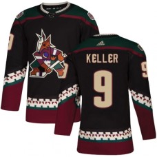 Men Adidas Arizona Coyotes #9 Clayton Keller Premier Black Alternate NHL Jersey