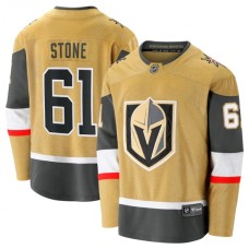 Men Vegas Golden Knights #61 Mark Stone Fanatics Branded Gold 2020-21 Alternate Premier Breakaway Player Stitched Jersey