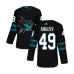 Men San Jose Sharks #49 Artemi Kniazev Authentic Black Alternate Hockey Stitched Jersey