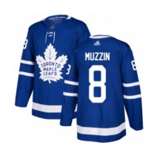 Men Toronto Maple Leafs #8 Jake Muzzin Authentic Royal Blue Home Hockey Stitched Jersey