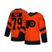 Men Philadelphia Flyers #79 Carter Hart Authentic Orange 2019 Stadium Series Hockey Stitched Jersey