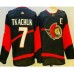 Men Ottawa Senators #7 Brady Tkachuk Black 2022 Reverse Retro Authentic Stitched Jersey