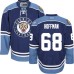 Men Reebok Florida Panthers #68 Mike Hoffman Authentic Navy Blue Third NHL Jersey