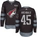 Men Adidas Arizona Coyotes #45 Josh Archibald Authentic Black 1917-2017 100th Anniversary NHL Jersey