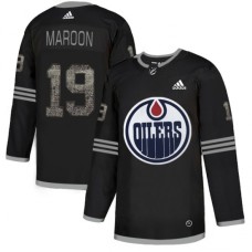 Men Adidas Edmonton Oilers #19 Patrick Maroon Black Authentic Classic Stitched NHL Jersey