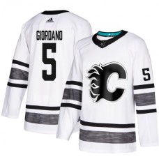 Men Adidas Calgary Flames #5 Mark Giordano White 2019 All-Star Game Parley Authentic Stitched NHL Jersey