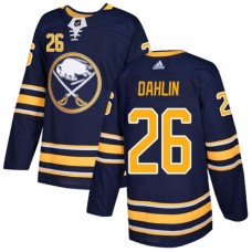 Men Adidas Buffalo Sabres #26 Rasmus Dahlin Authentic Navy Blue Home NHL Jersey