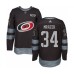 Men Adidas Carolina Hurricanes #34 Petr Mrazek Authentic Black 1917-2017 100th Anniversary NHL Jersey