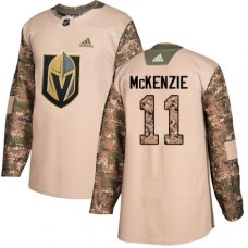 Men Adidas Vegas Golden Knights #11 Curtis McKenzie Authentic Camo Veterans Day Practice NHL Jersey