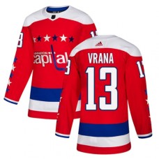 Men Adidas Washington Capitals #13 Jakub Vrana Authentic Red Alternate NHL Jersey